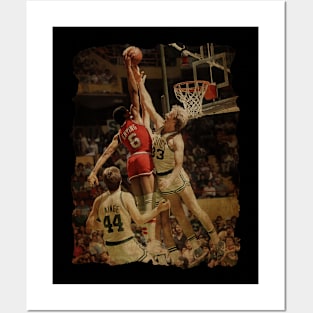 Larry Bird vs Julius Erving Vintage Posters and Art